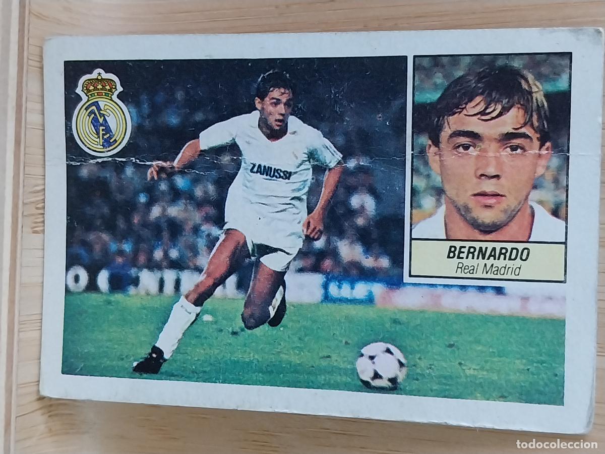 Cromos de F&uacute;tbol: BERNARDO REAL MADRID BAJA ESTE LIGA 1984 84 85 CROMO RECUPERADO ORIGINAL