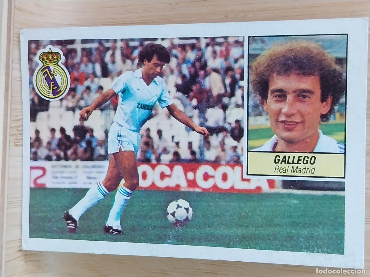 Cromos de F&uacute;tbol: GALLEGO REAL MADRID ESTE LIGA 1984 84 85 CROMO RECUPERADO ORIGINAL