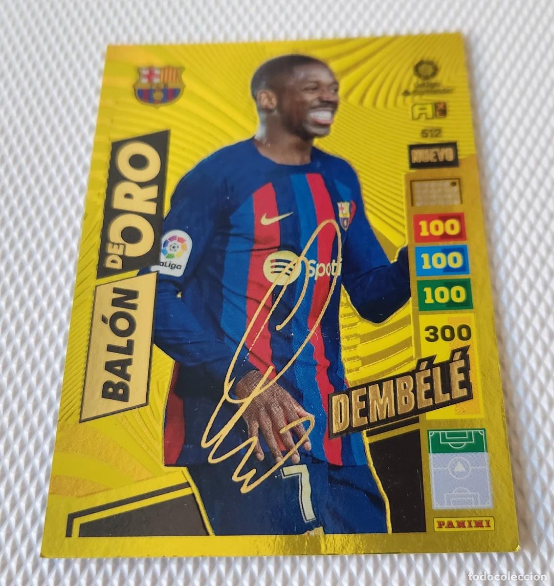 Cromos de F&uacute;tbol: 2022 Adrenalyn Liga Santander #512 BALON DE ORO DEMB&Eacute;L&Eacute; BARCELONA FC Panini