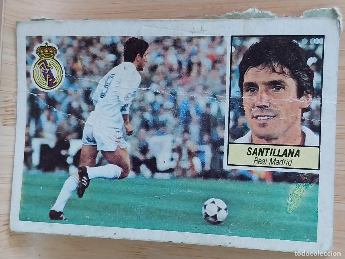 Football Stickers: SANTILLANA REAL MADRID ESTE LIGA 1984 84 85 CROMO RECUPERADO ORIGINAL