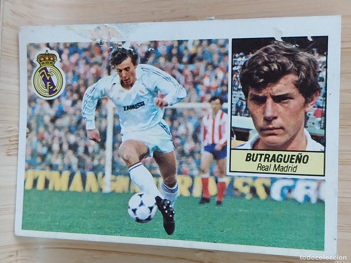 Football Stickers: BUTRAGUE&Ntilde;O REAL MADRID ESTE LIGA 1984 84 85 CROMO RECUPERADO ORIGINAL