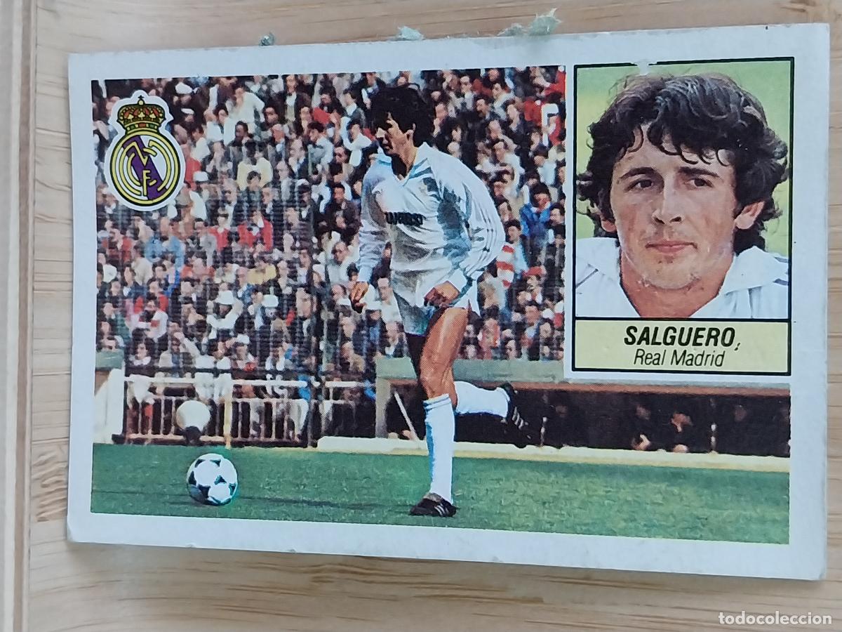Cromos de F&uacute;tbol: SALGUERO REAL MADRID ESTE LIGA 1984 84 85 CROMO RECUPERADO ORIGINAL