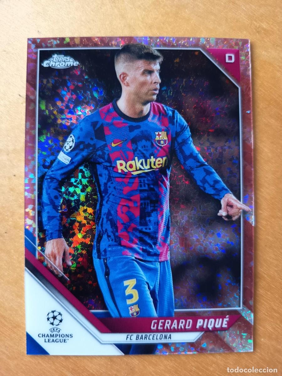 Cromos de F&uacute;tbol: GERARD PIQUE (BARCELONA) NUMERADA 038/125 TOPPS CHROME 2022