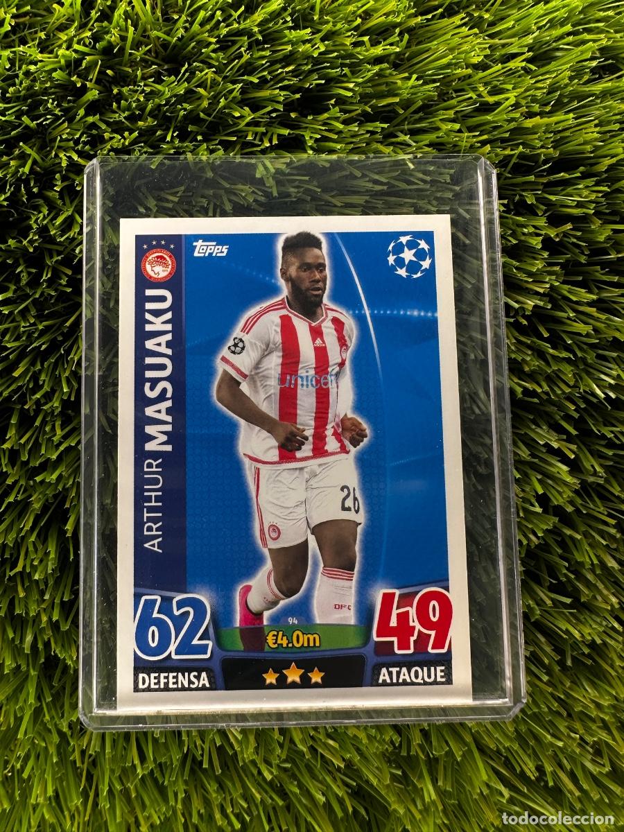 Cromos de F&uacute;tbol: N&ordm; 94 Arthur Masuaku Olympiacos FC Match Attax 15 16