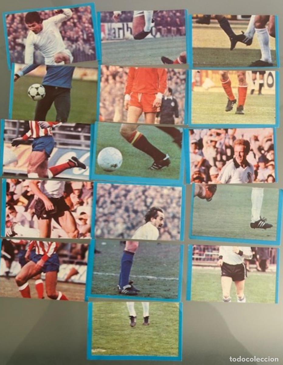 Cromos de F&uacute;tbol: Lote 16 cromos Hombres de Oro para el Mundial (Editorial Taxco) Espa&ntilde;a 82