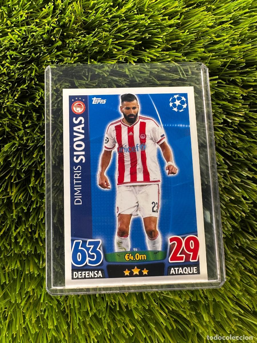 Cromos de F&uacute;tbol: N&ordm; 96 Dimitris Siovas Olympiacos FC Match Attax 15 16