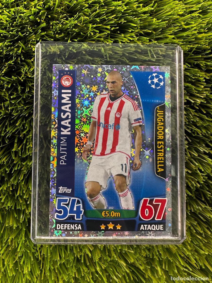 Cromos de F&uacute;tbol: N&ordm; 102 Patjim Kasami Jugador Estrella Olympiacos FC Match Attax 15 16