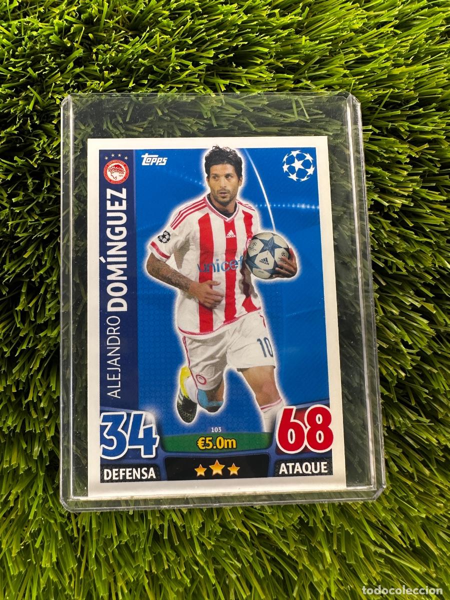 Cromos de F&uacute;tbol: N&ordm; 103 Alejandro Dom&iacute;nguez Olympiacos FC Match Attax 15 16