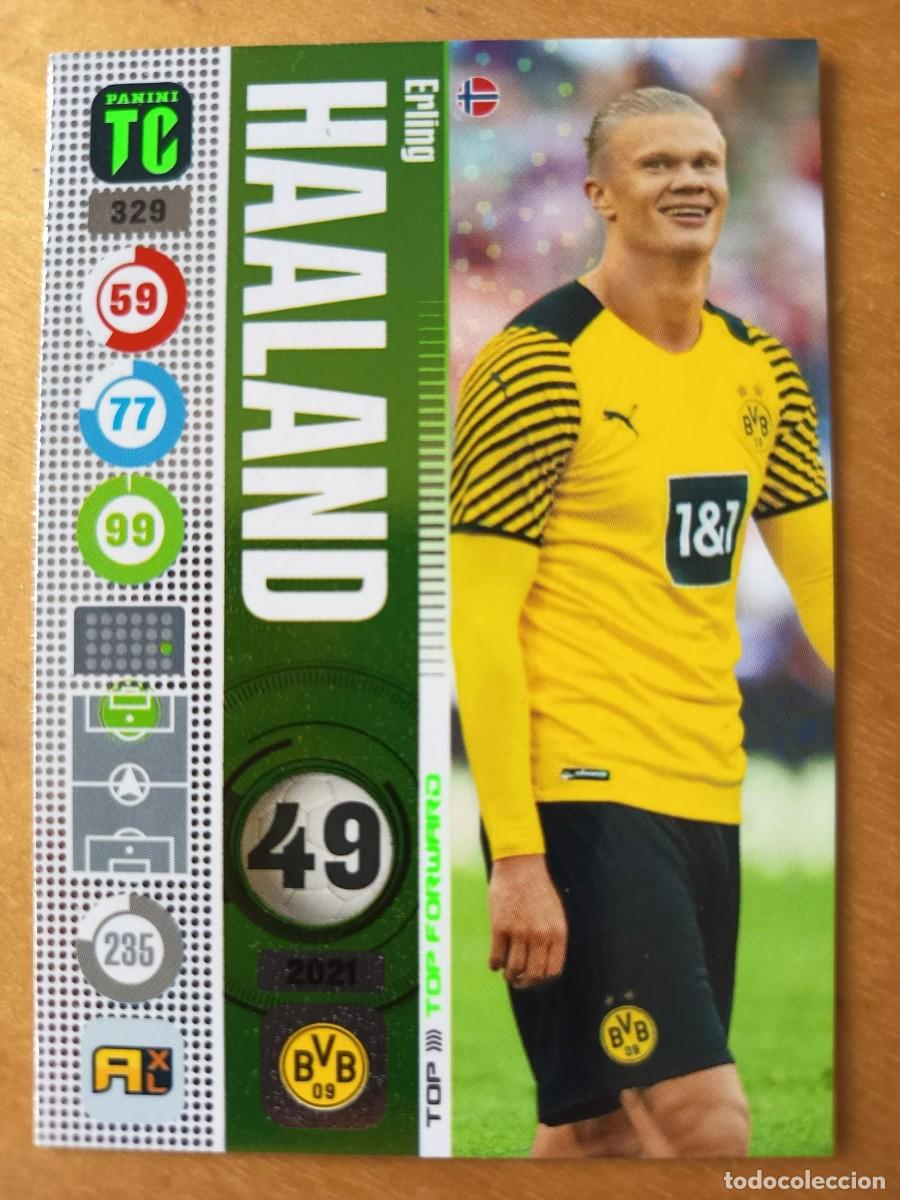 Cromos de F&uacute;tbol: HAALAND TOP FORWARD 329 PANINI TOP CLASS 2022