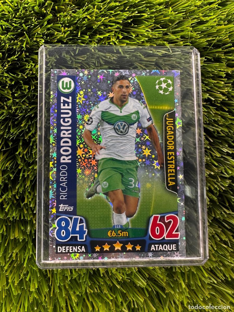 Football Stickers: N&ordm; 113 Ricardo Rodr&iacute;guez Jugador Estrella VFL Wolfsburgo Select La Liga 25 26