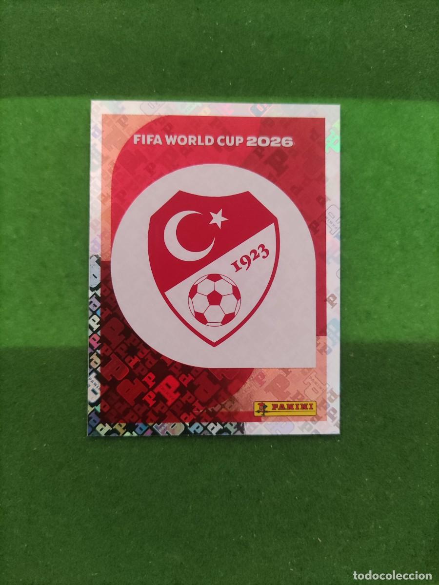 Cromos de F&uacute;tbol: Escudo Turqu&iacute;a TUR 1 Sticker Mundial 2026 FIFA World Cup / Sin pegar