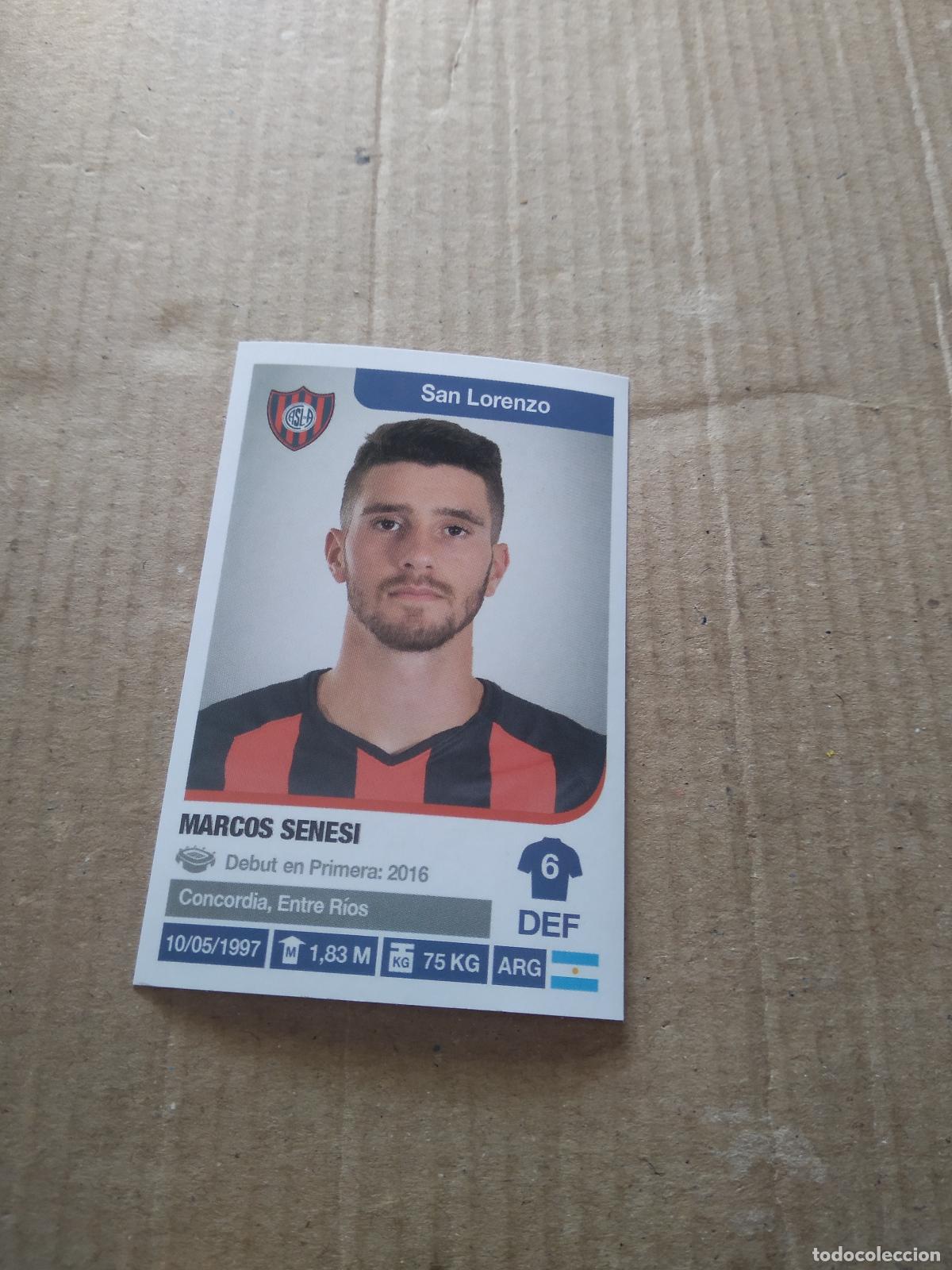 Cromos de F&uacute;tbol: 292 MARCOS SENESI SAN LORENZO CROMO FUTBOL ARGENTINO 18-19 PANINI LIGA ARGENTINA 2018-2019