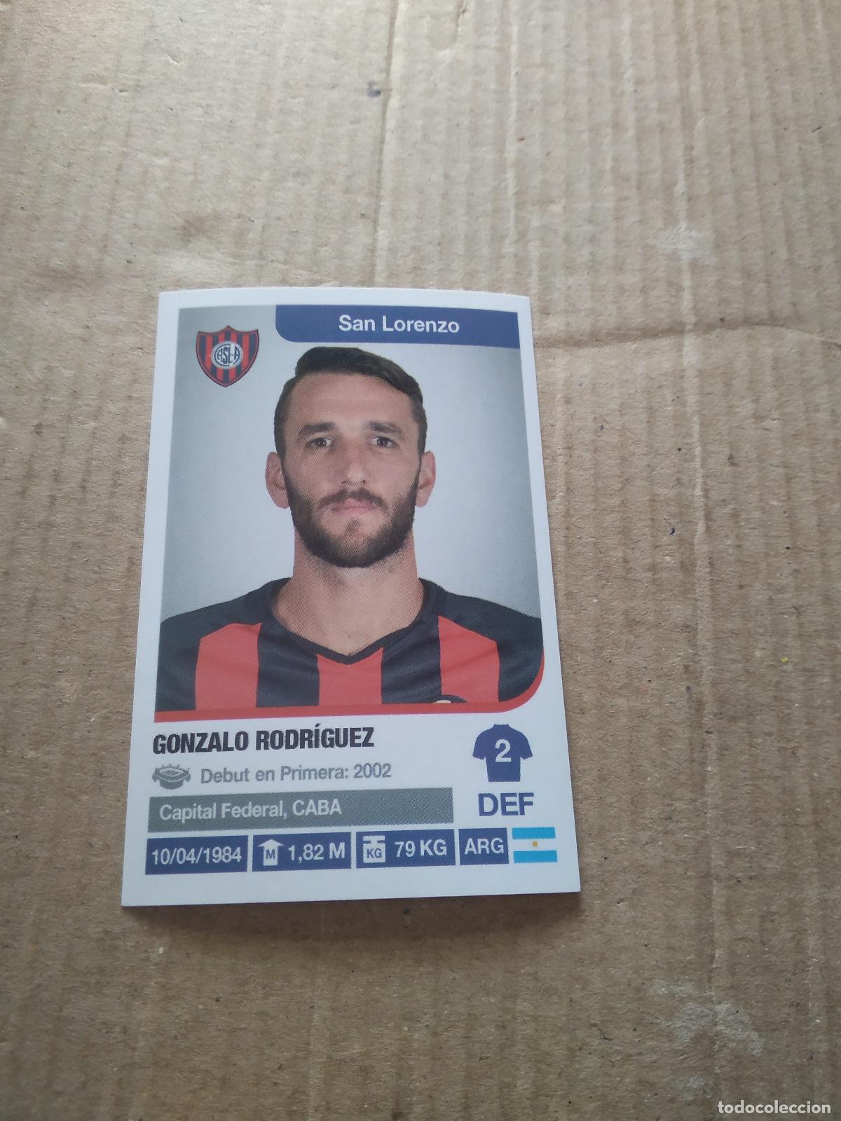 Cartes &agrave; collectionner de Football: 294 GONZALO RODRIGUEZ SAN LORENZO CROMO FUTBOL ARGENTINO 18-19 PANINI LIGA ARGENTINA 2018-2019