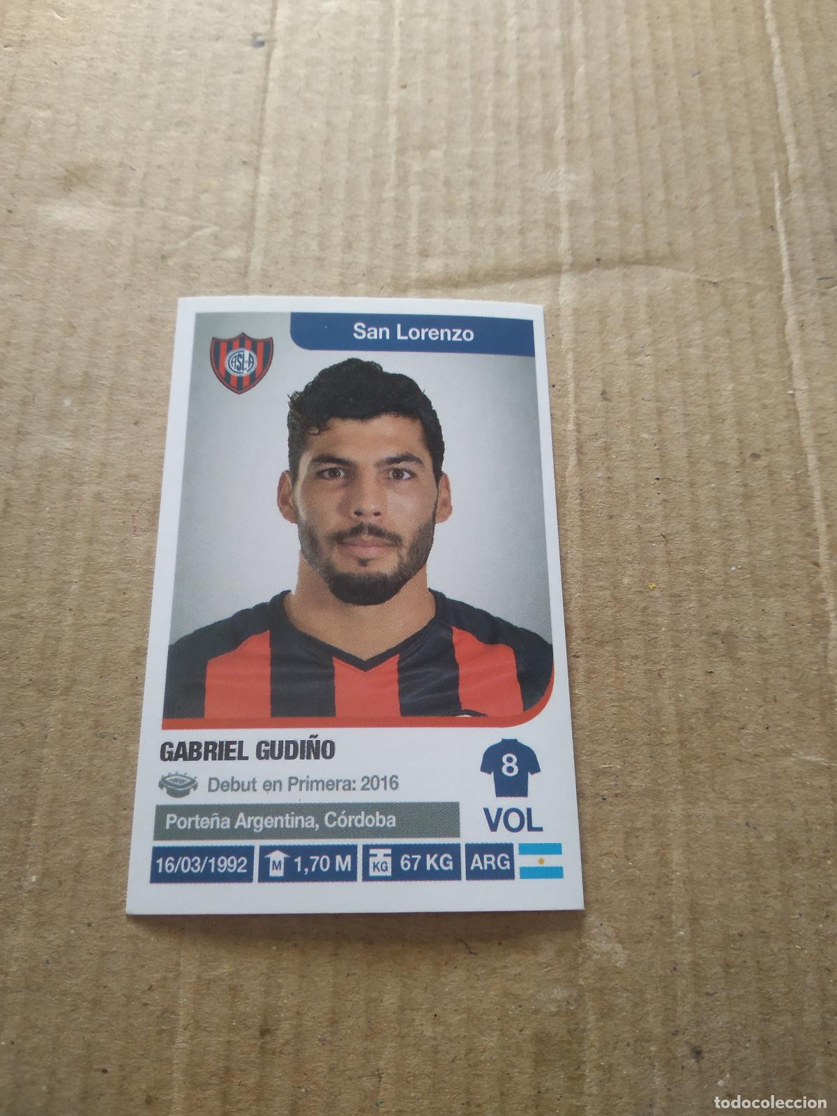 Figurine di Calcio: 295 GABRIEL GUDI&Ntilde;O SAN LORENZO CROMO FUTBOL ARGENTINO 18-19 PANINI LIGA ARGENTINA 2018-2019