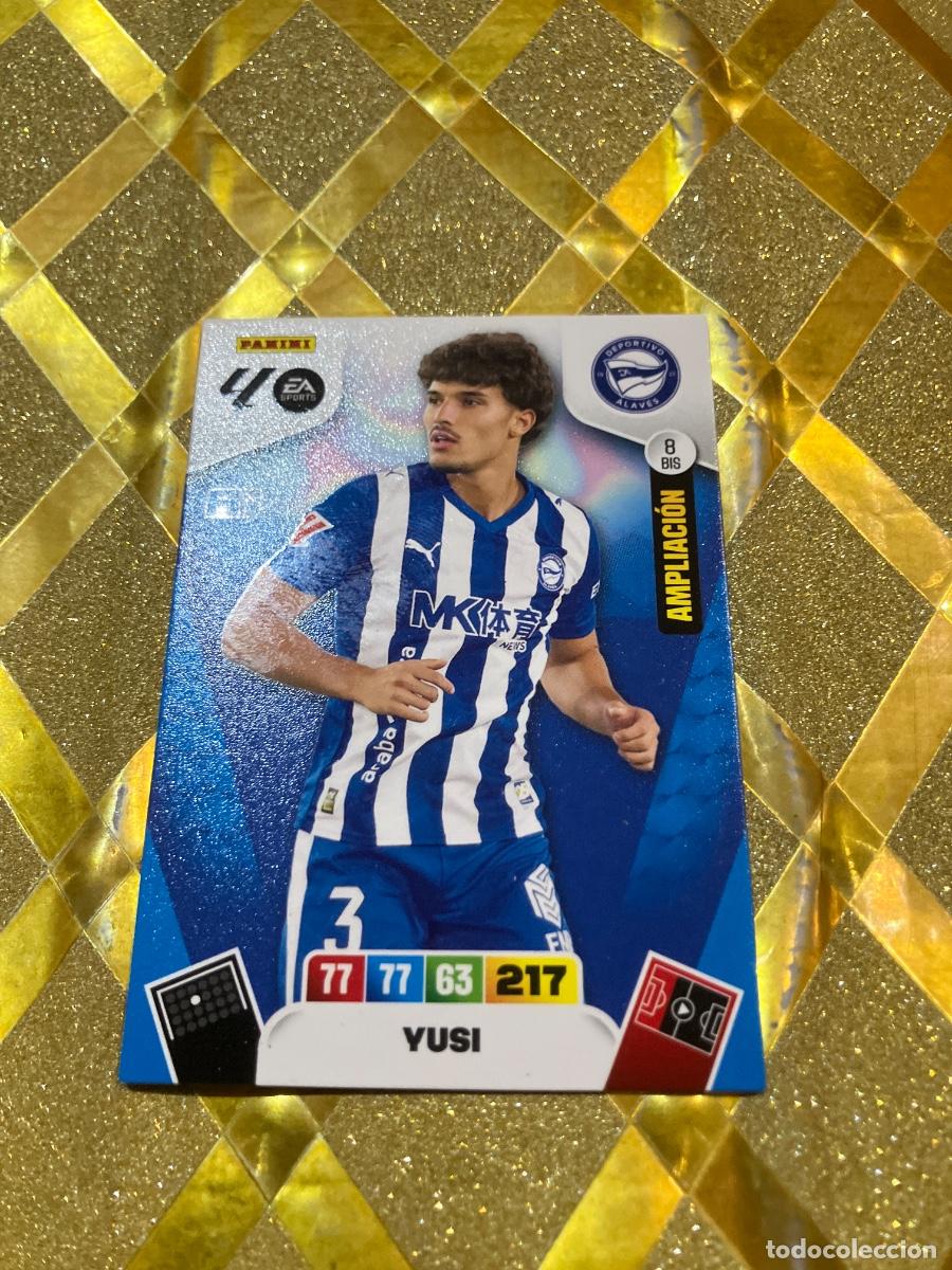 Fu&szlig;ball-Sticker: CROMO DE FUTBOL NUMERO 8 BIS YUSI ALAVES MOMENTUM ORO ADRENALYN 2025 2026 PANINI !
