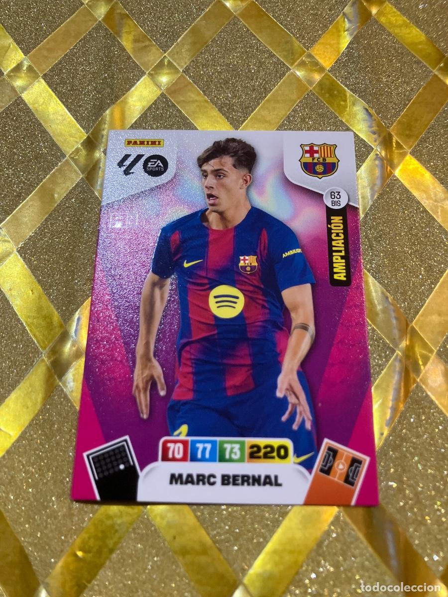 Fu&szlig;ball-Sticker: CROMO DE FUTBOL NUMERO 63 BIS MARC BERNAL BARCELONA MOMENTUM ORO ADRENALYN 2025 2026 PANINI !
