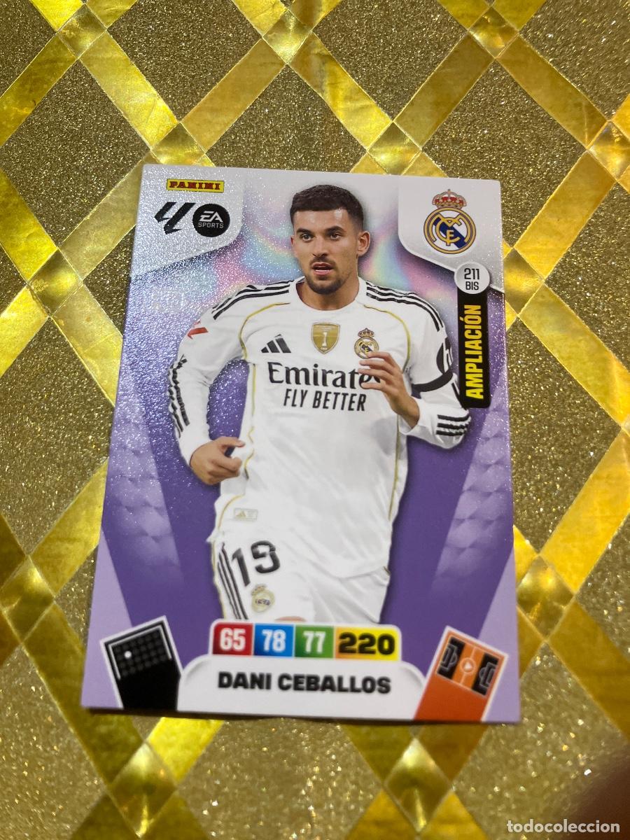 Fu&szlig;ball-Sticker: CROMO DE FUTBOL NUMERO 211 BIS DANI CEBALLOS REAL MADRID MOMENTUM ORO ADRENALYN 2025 2026 PANINI !