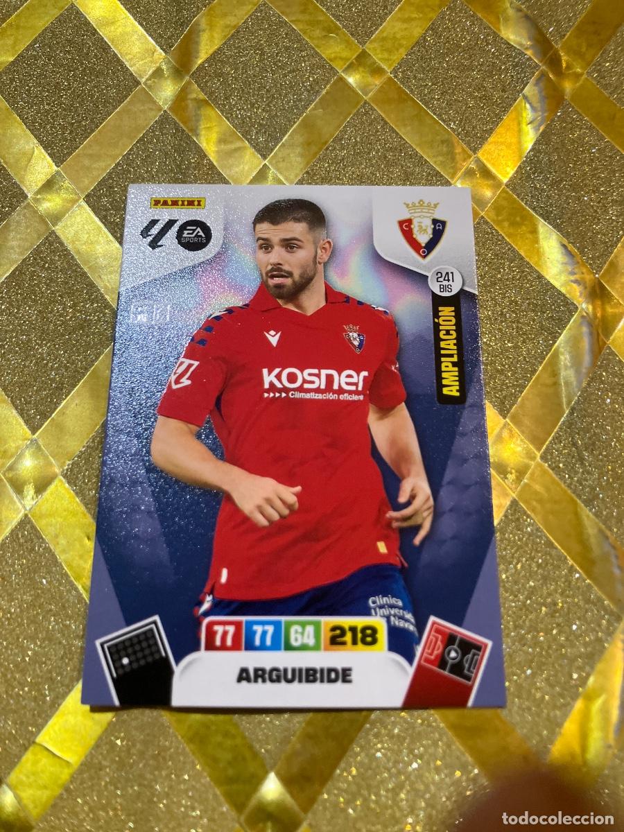 Fu&szlig;ball-Sticker: CROMO DE FUTBOL NUMERO 241 ARGUIBIDE OSASUNA MOMENTUM ORO ADRENALYN 2025 2026 PANINI !