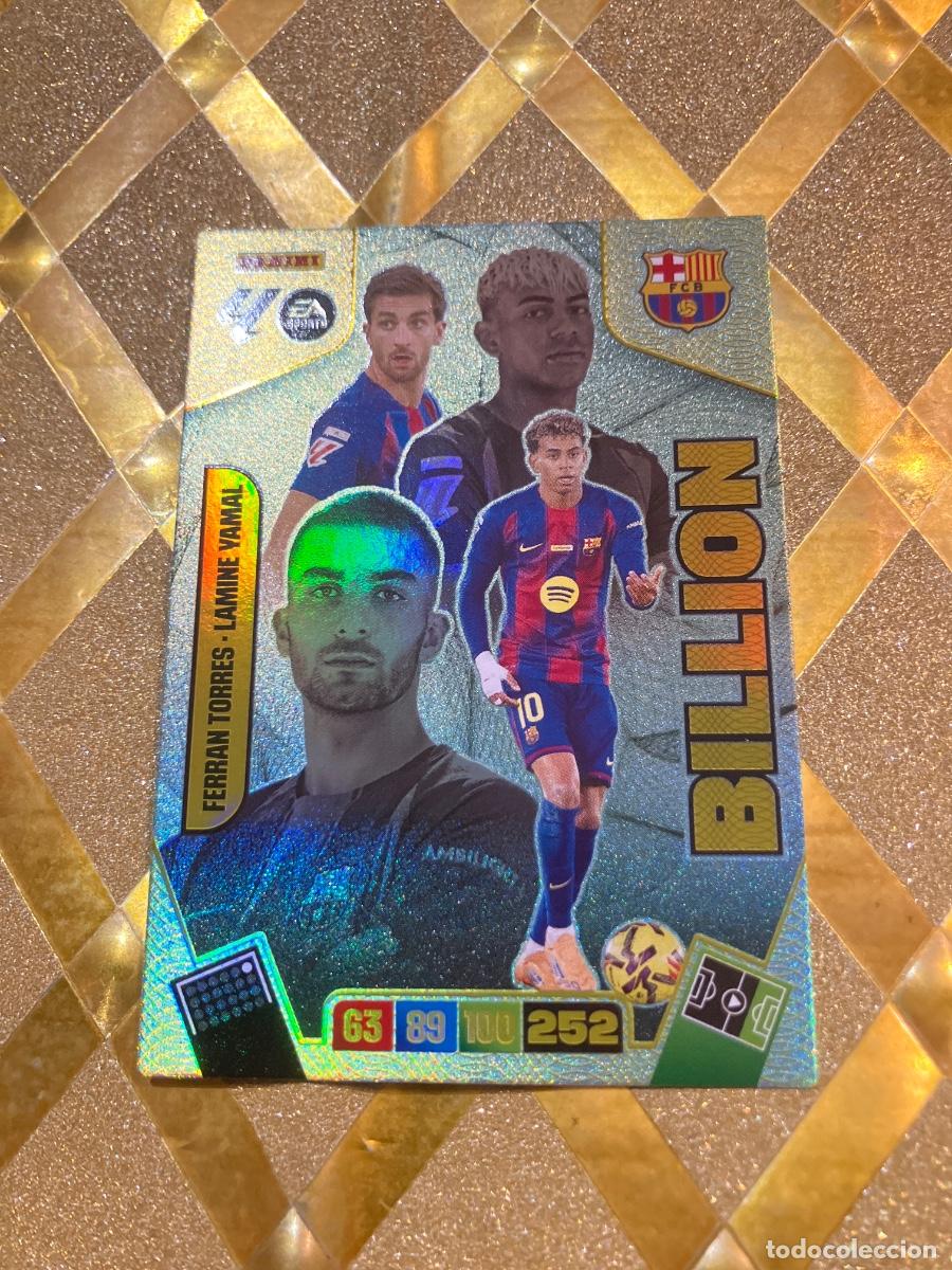 Fu&szlig;ball-Sticker: CROMO DE FUTBOL FERRAN - LAMINE YAMAL BARCELONA BILLION MOMENTUM ORO ADRENALYN 2025 2026 PANINI !