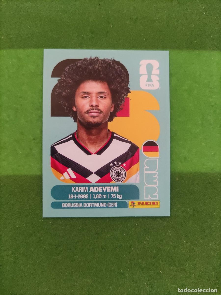Cromos de F&uacute;tbol: Adeyemi Alemania GER 19 Sticker Mundial 2026 FIFA World Cup / Sin pegar