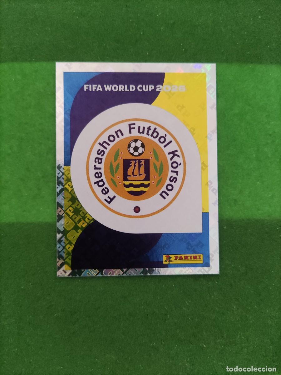 Figurine di Calcio: Escudo Curazao CUW 1 Sticker Mundial 2026 FIFA World Cup / Sin pegar