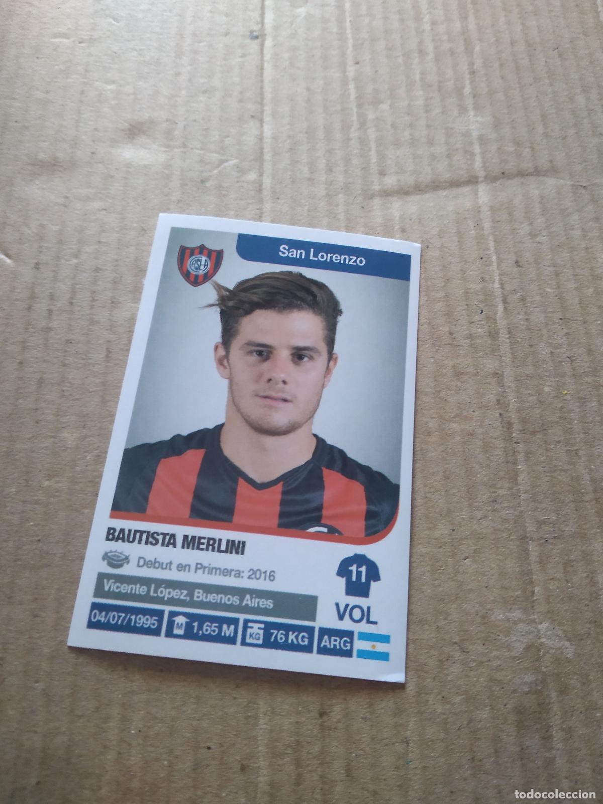 Figurine di Calcio: 299 BAUTISTA MERLINI SAN LORENZO CROMO FUTBOL ARGENTINO 18-19 PANINI LIGA ARGENTINA 2018-2019