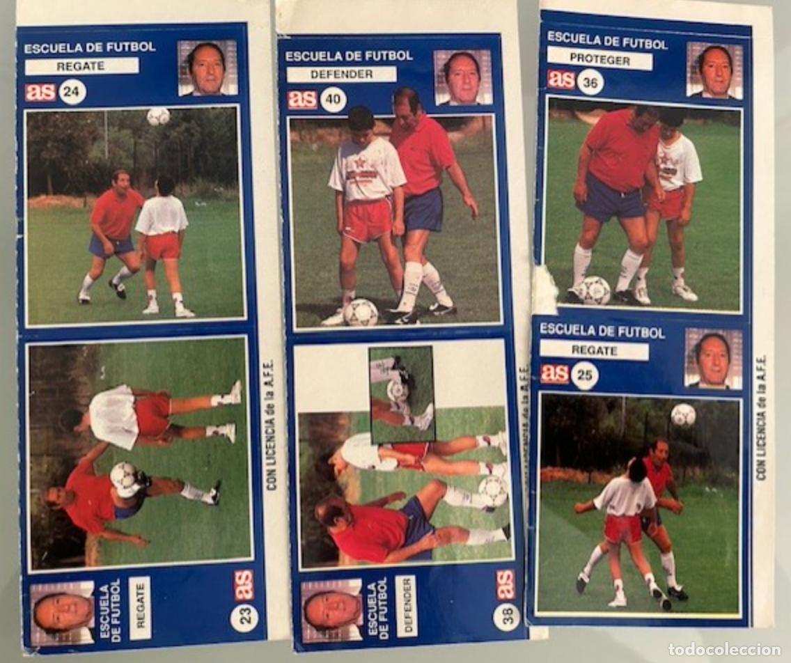 Cromos de F&uacute;tbol: Lote 6 cromos Escuela de f&uacute;tbol. Gento (Diario As)