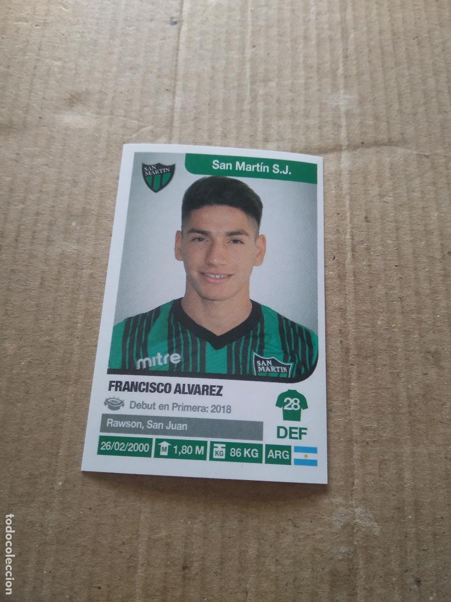 Cromos de F&uacute;tbol: 306 FRANCISCO ALVAREZ SAN MARTIN CROMO FUTBOL ARGENTINO 18-19 PANINI LIGA ARGENTINA 2018-2019