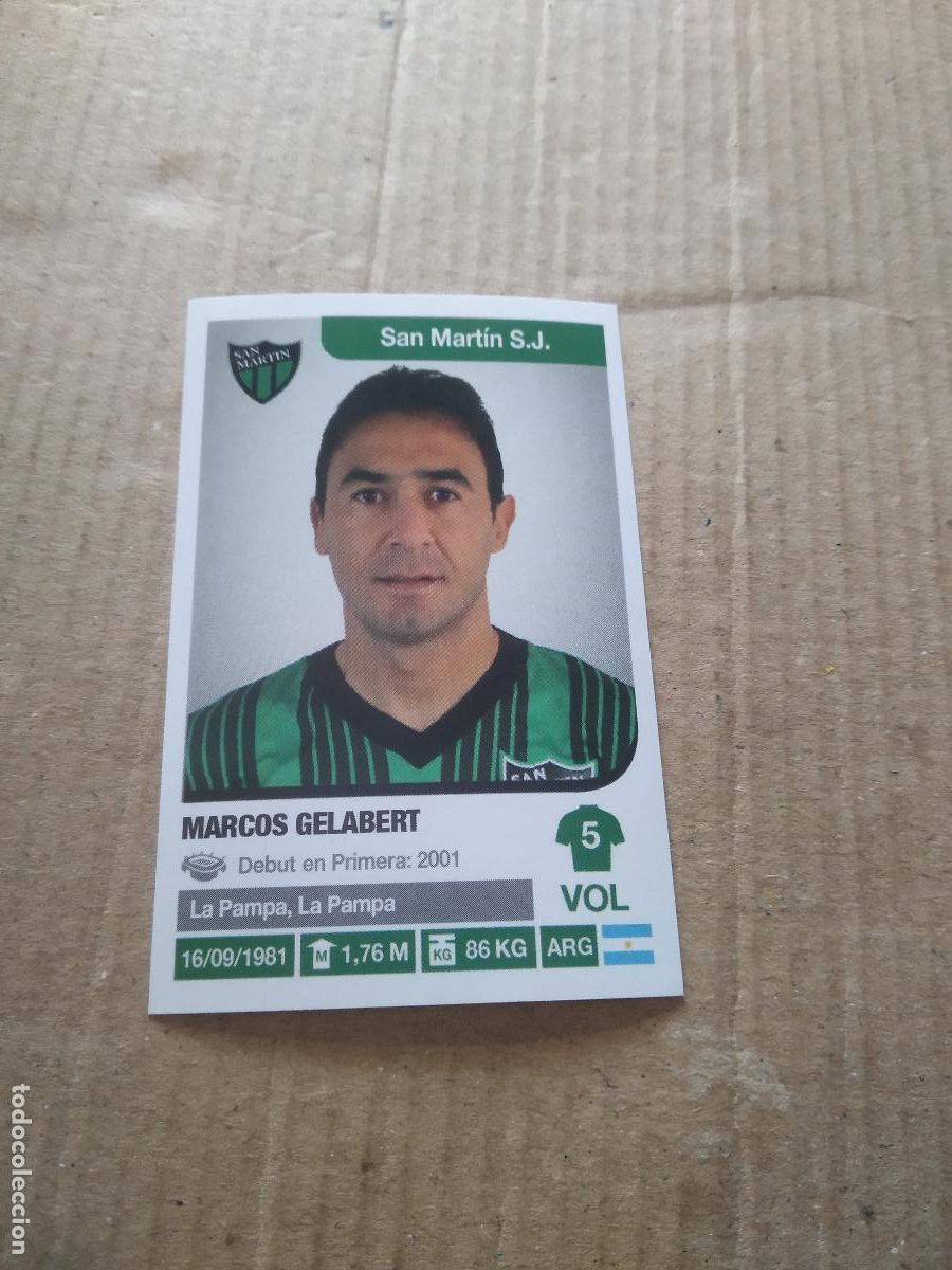 Cromos de F&uacute;tbol: 311 MARCOS GELABERT SAN MARTIN CROMO FUTBOL ARGENTINO 18-19 PANINI LIGA ARGENTINA 2018-2019