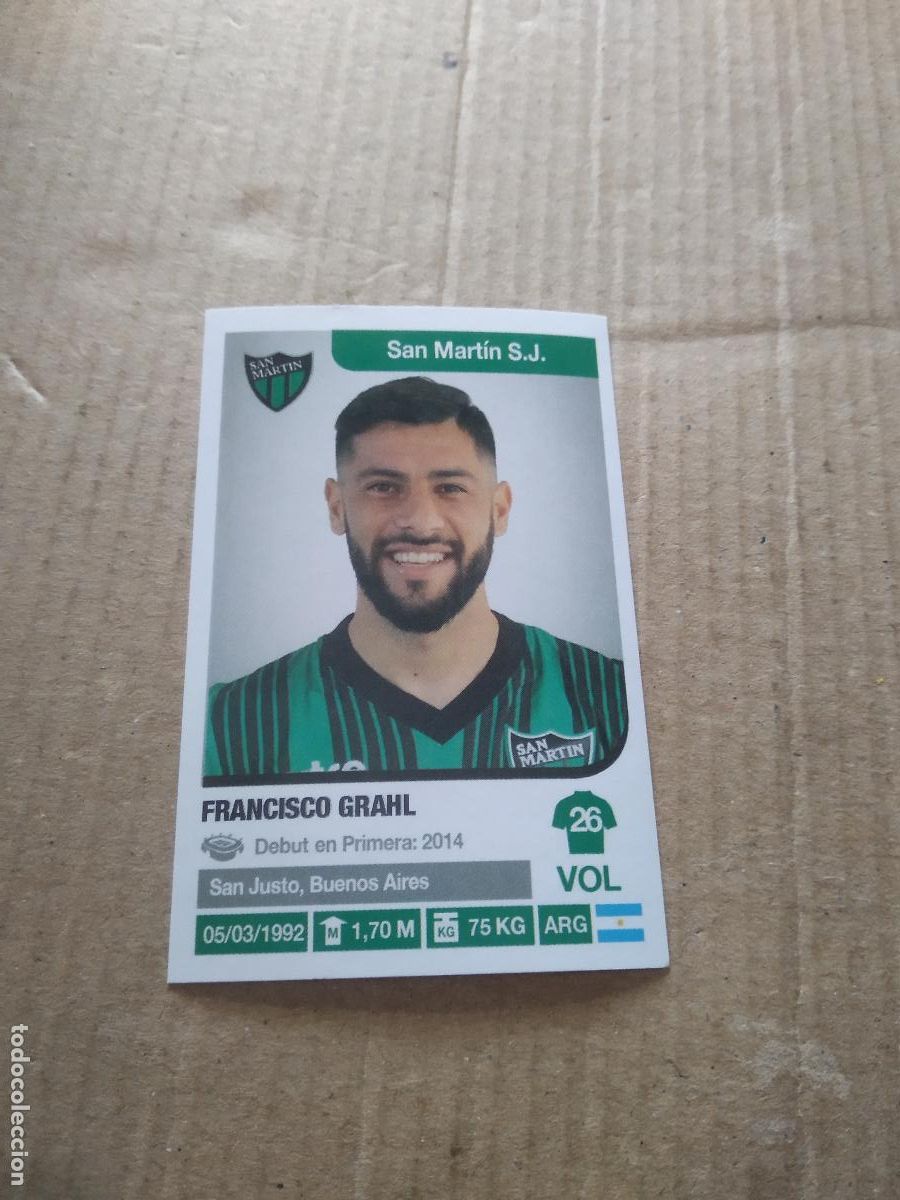 Cromos de F&uacute;tbol: 312 FRANCISCO GRAHL SAN MARTIN CROMO FUTBOL ARGENTINO 18-19 PANINI LIGA ARGENTINA 2018-2019
