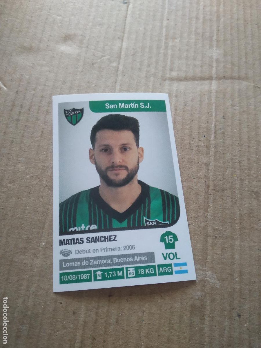 Cromos de F&uacute;tbol: 313 MATIAS SANCHEZ SAN MARTIN CROMO FUTBOL ARGENTINO 18-19 PANINI LIGA ARGENTINA 2018-2019