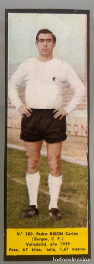 Cromos de F&uacute;tbol: 180-Rib&oacute;n (Burgos) &Aacute;lbum Jugadores Uno a Uno. F&uacute;tbol 68-69 (La Voz de Asturias)
