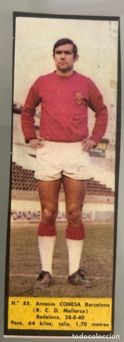 Football Stickers: 85-Conesa (Mallorca) &Aacute;lbum Jugadores Uno a Uno. F&uacute;tbol 68-69 (La Voz de Asturias)