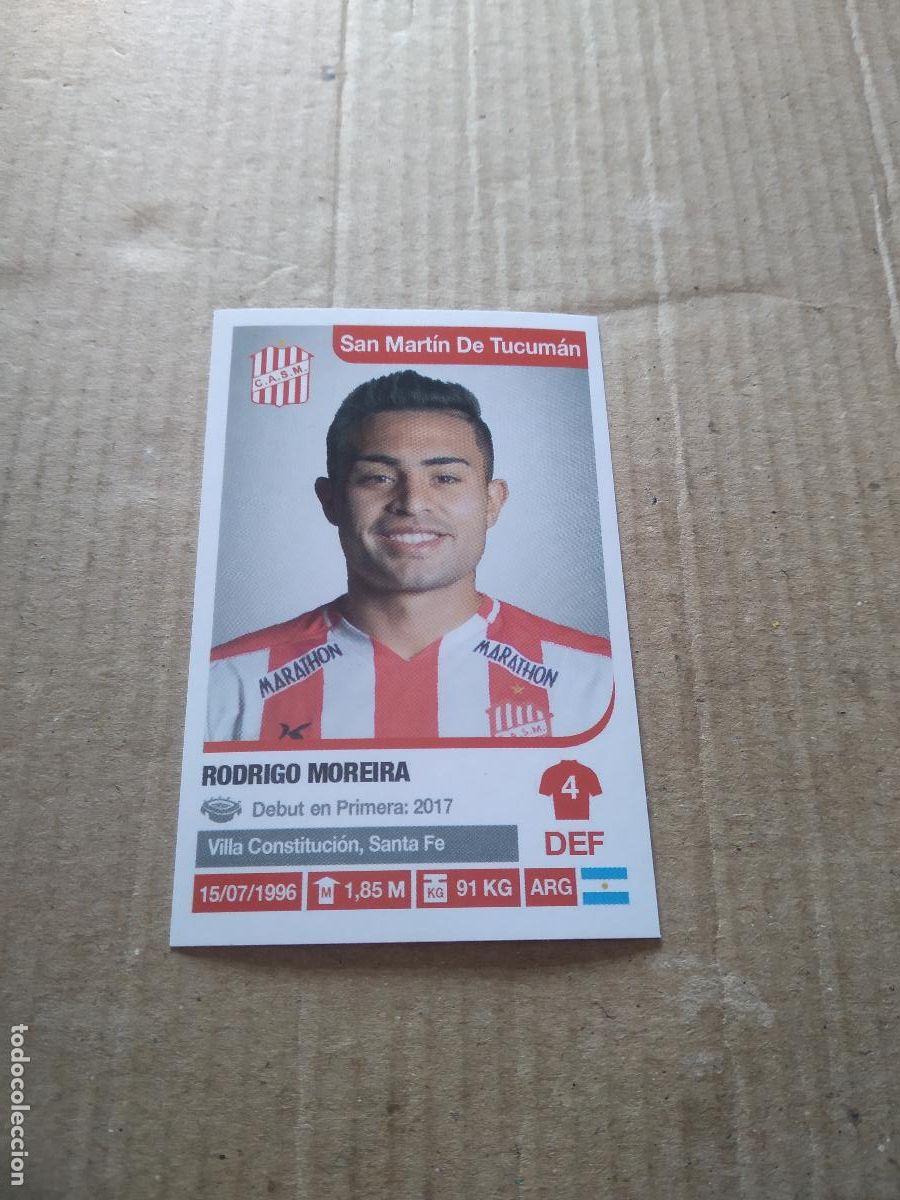 Cromos de F&uacute;tbol: 321 RODRIGO MOREIRA SAN MARTIN TUCUMAN CROMO FUTBOL ARGENTINO 18-19 PANINI LIGA ARGENTINA 2018-2019