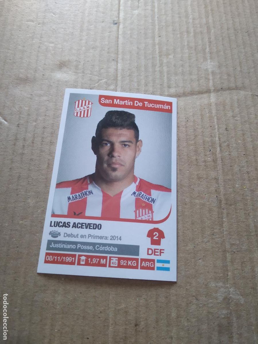 Cromos de F&uacute;tbol: 322 LUCAS ACEVEDO SAN MARTIN TUCUMAN CROMO FUTBOL ARGENTINO 18-19 PANINI LIGA ARGENTINA 2018-2019