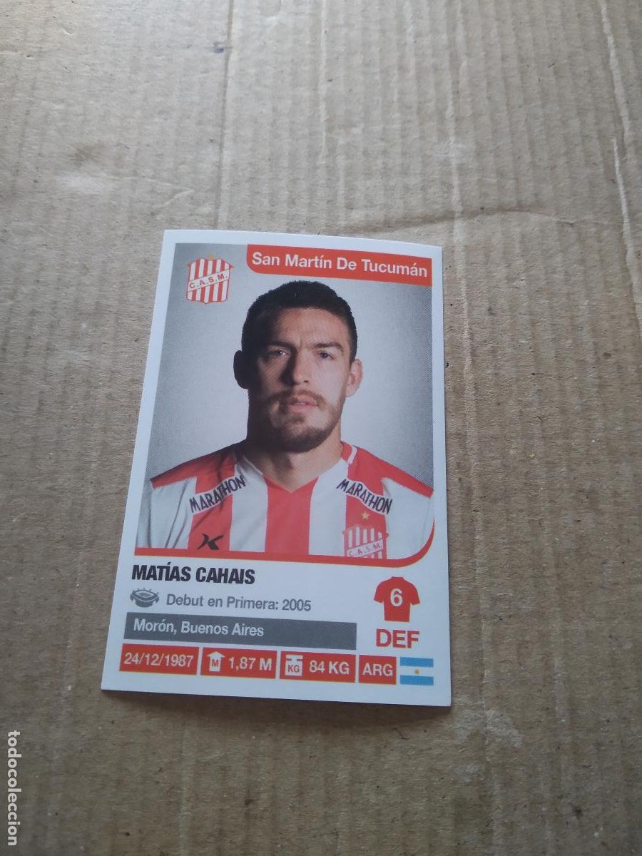 Cromos de F&uacute;tbol: 323 MATIAS CAHAIS SAN MARTIN TUCUMAN CROMO FUTBOL ARGENTINO 18-19 PANINI LIGA ARGENTINA 2018-2019