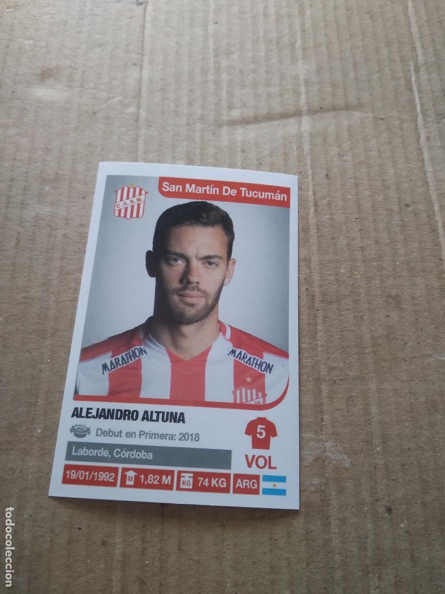 Cromos de F&uacute;tbol: 326 ALEJANDRO ALTUNA SAN MARTIN TUCUMAN CROMO FUTBOL ARGENTINO 18-19 PANINI LIGA ARGENTINA 2018-2019