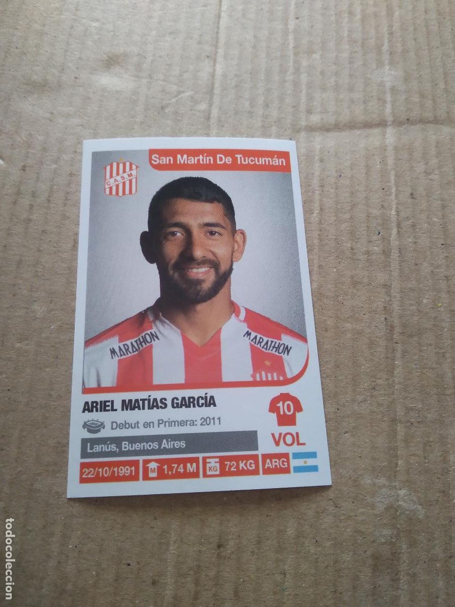 Cromos de F&uacute;tbol: 329 MATIAS GARCIA SAN MARTIN TUCUMAN CROMO FUTBOL ARGENTINO 18-19 PANINI LIGA ARGENTINA 2018-2019