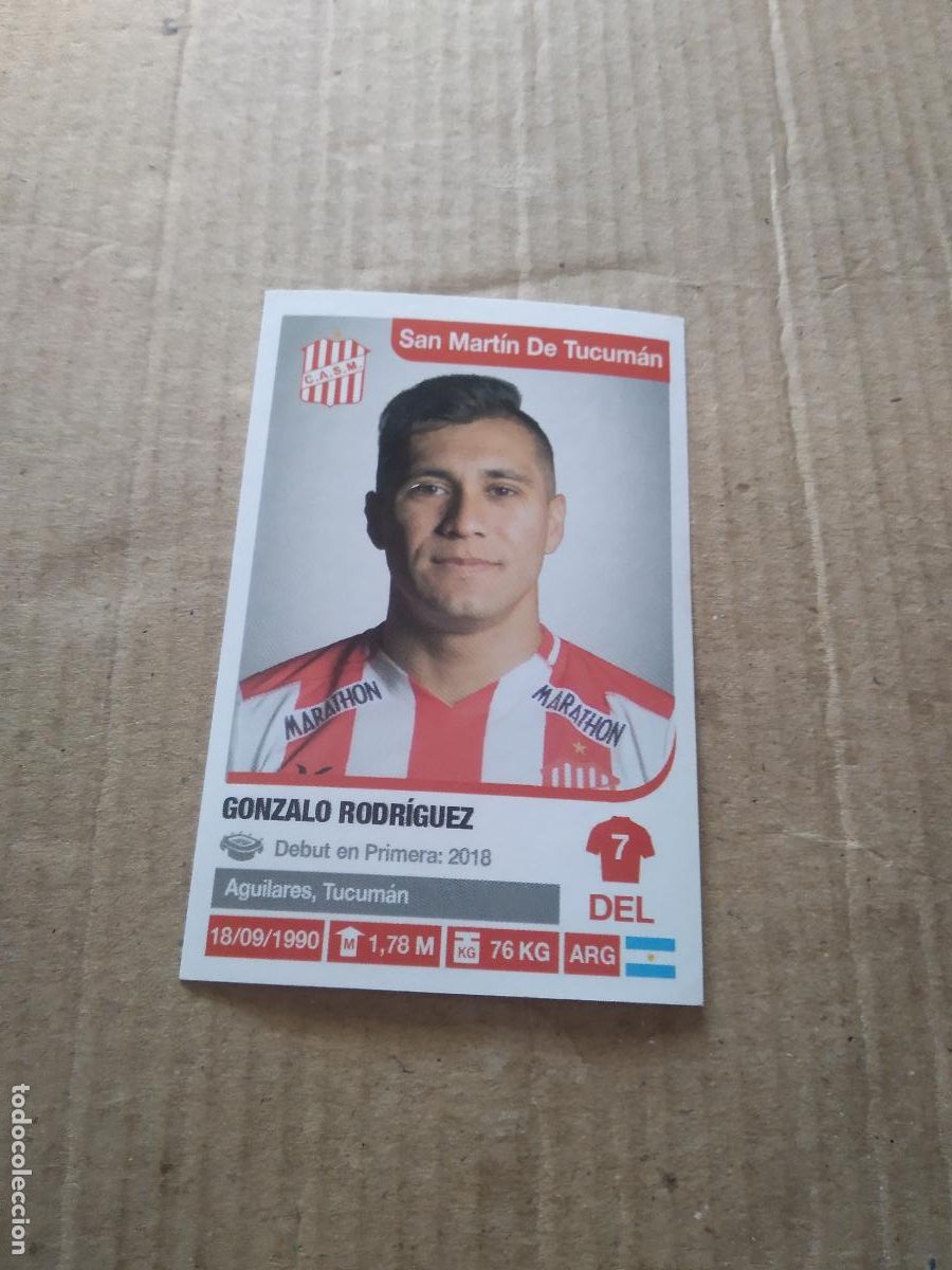 Cromos de F&uacute;tbol: 332 GONZALO RODRIGUEZ SAN MARTIN TUCUMAN CROMO FUTBOL ARGENTINO 18-19 LIGA ARGENTINA 2018-2019