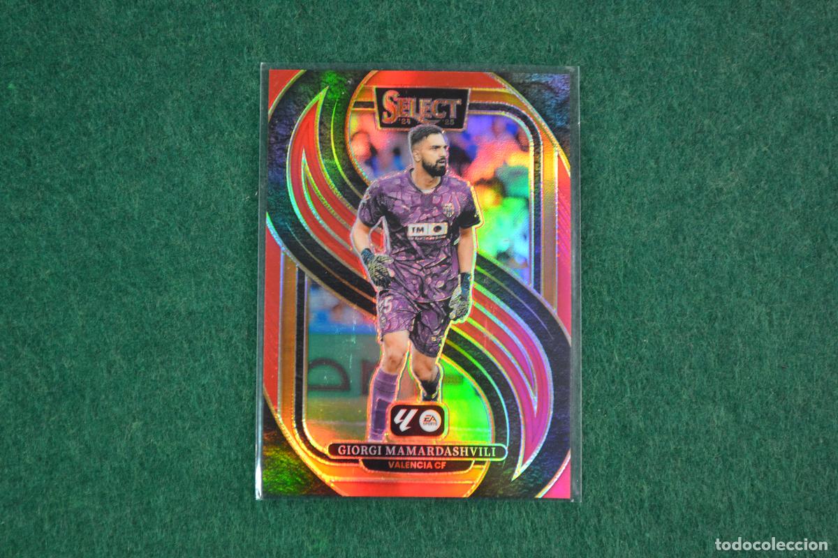Cromos de F&uacute;tbol: PANINI SELECT LA LIGA 2024-25 - 104 GIORGI MAMRDASHHVILI (VALENCIA CF) PARALELA RED