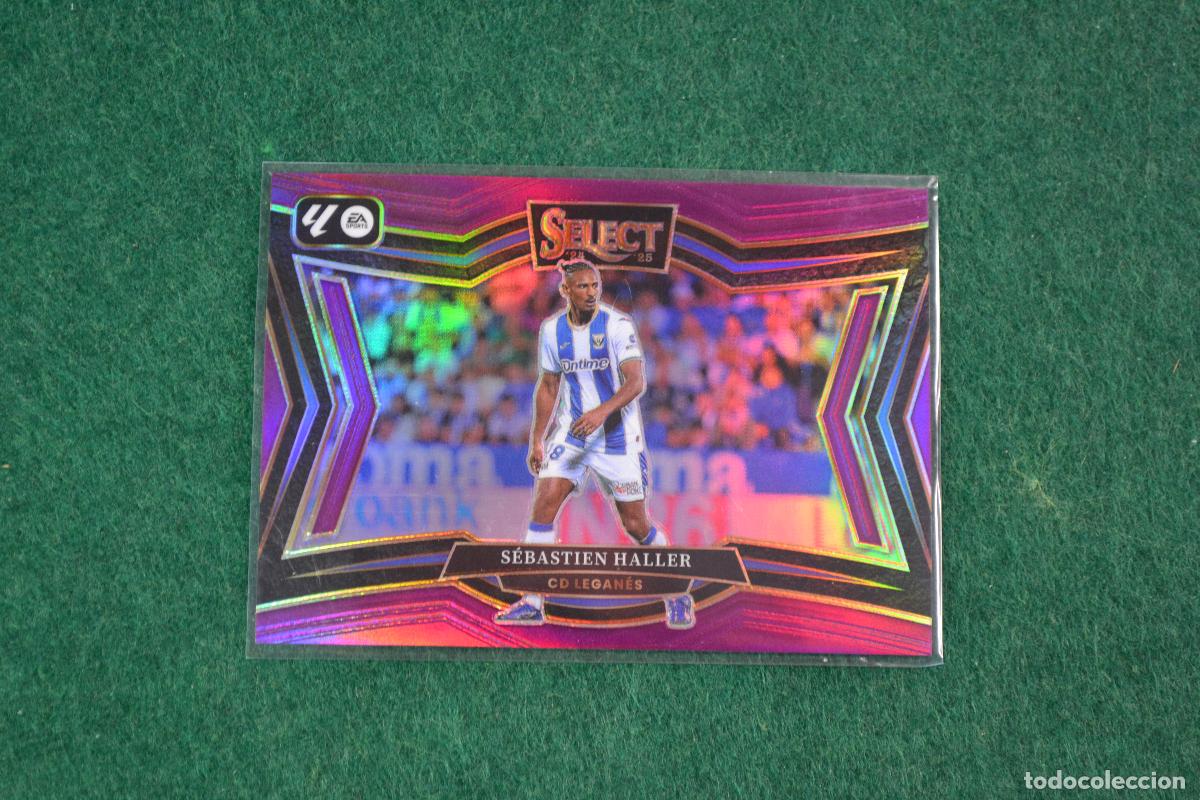 Cromos de F&uacute;tbol: PANINI SELECT LA LIGA 2024-25 - 210 SEBASTIEN HALLER (CD LEGANES) PARALELA PURPLE NUMERADA 62/99