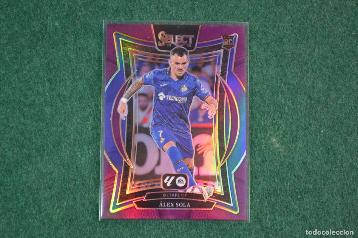 Cromos de F&uacute;tbol: PANINI SELECT LA LIGA 2024-25 - 42 ALEX SOLA (GETAFE CF) PARALELA PURPLE NUMERADA 43/99