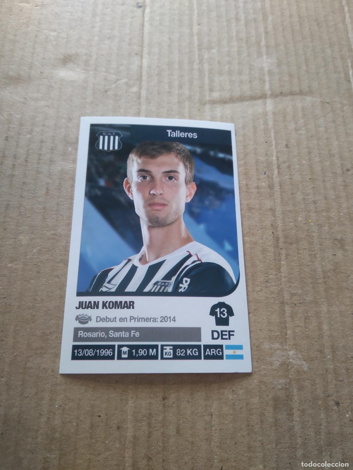 Cromos de F&uacute;tbol: 339 JUAN KOMAR TALLERES CROMO FUTBOL ARGENTINO 18-19 PANINI LIGA ARGENTINA 2018-2019