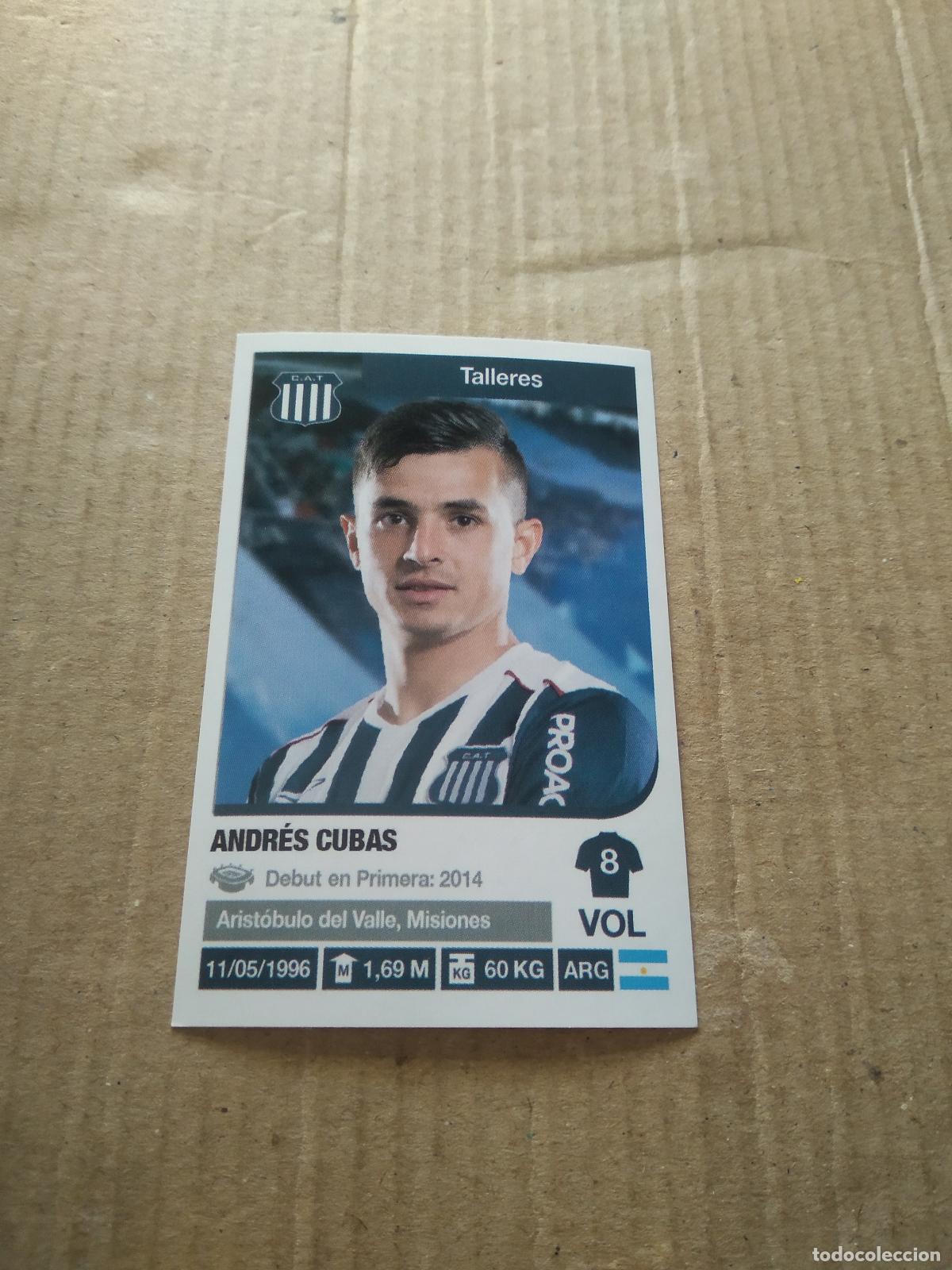 Cromos de F&uacute;tbol: 341 ANDRES CUBAS TALLERES CROMO FUTBOL ARGENTINO 18-19 PANINI LIGA ARGENTINA 2018-2019
