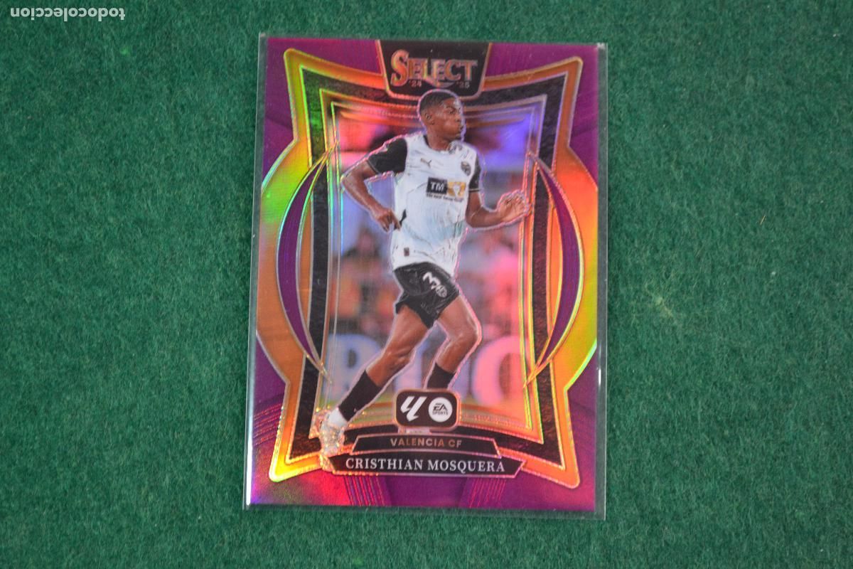 Cromos de F&uacute;tbol: PANINI SELECT LA LIGA 2024-25 - 1 CRISTHIAN MOSQUERA (VALENCIA CF) PARALELA PURPLE NUMERADA 26/99
