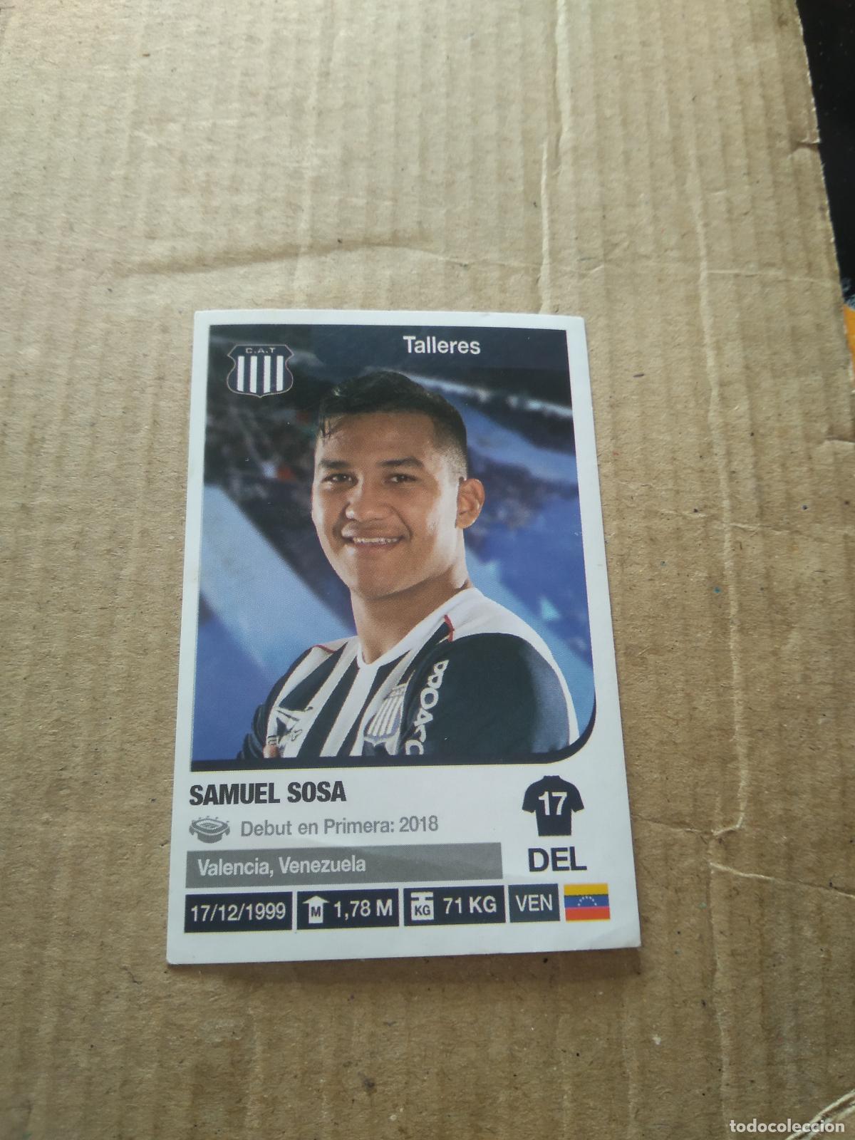 Cromos de F&uacute;tbol: 346 SAMUEL SOSA TALLERES CROMO FUTBOL ARGENTINO 18-19 PANINI LIGA ARGENTINA 2018-2019