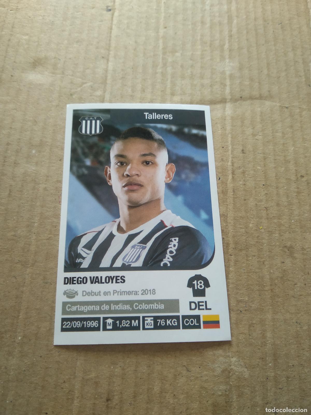 Cromos de F&uacute;tbol: 347 DIEGO VALOYES TALLERES CROMO FUTBOL ARGENTINO 18-19 PANINI LIGA ARGENTINA 2018-2019