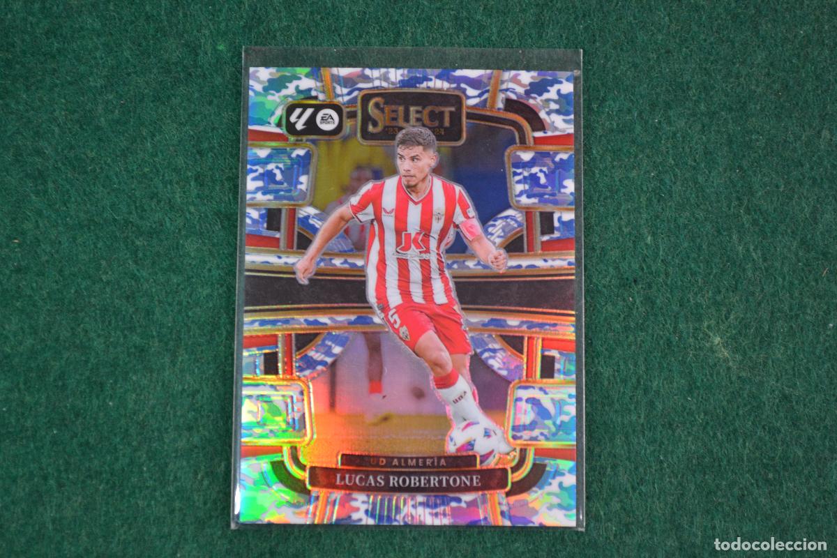 Cromos de F&uacute;tbol: PANINI SELECT LA LIGA 2024-25 - 83 LUCAS ROBERTONE (UD ALMERIA) PARALELA WINTER CAMO NUMERADA 79/99
