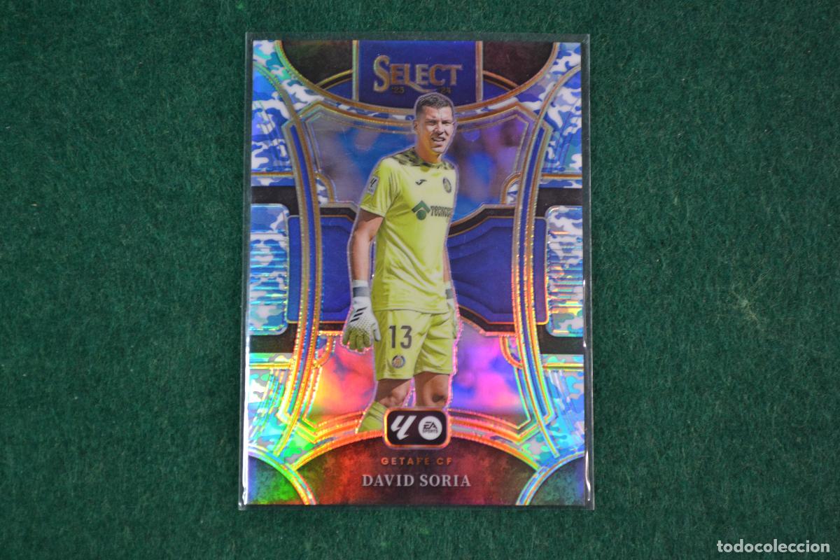 Cromos de F&uacute;tbol: PANINI SELECT LA LIGA 2024-25 - 142 DAVID SORIA (GETAFE CF) PARALELA WINTER CAMO NUMERADA 86/99