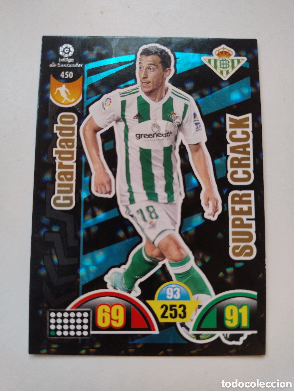 Cromos de F&uacute;tbol: 450 - Guardado - Betis - Adrenalyn XL Liga 2017 - 2018 Super Crack